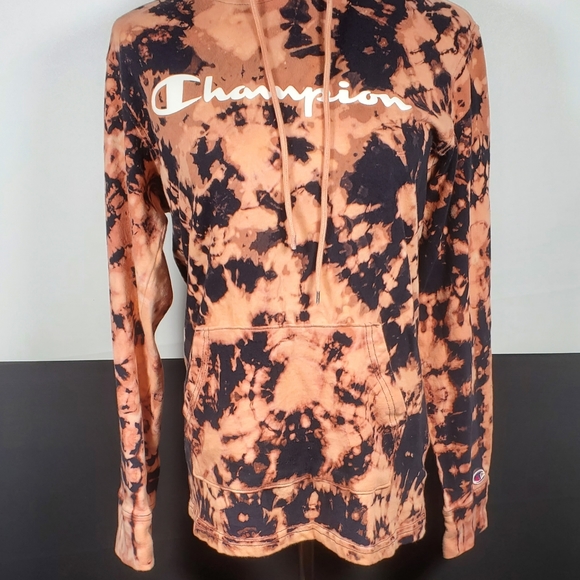 Champion Reverse Tie Dye Hoodie Pullover Women's Size Small - Picture 2 of 7